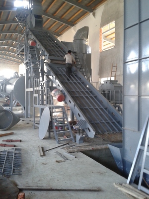 震动筛安装现场